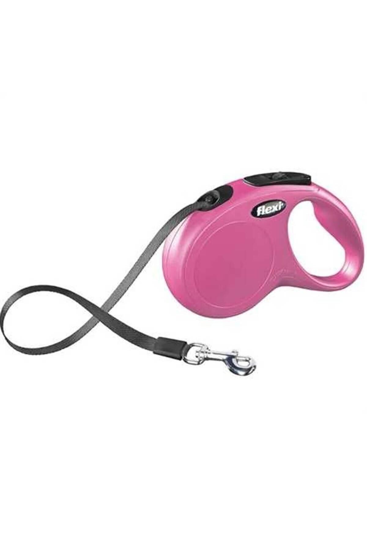 Flexi-Pink XS 3 Meters - New Classic Stripe Automatic Dog Walker Collar 1