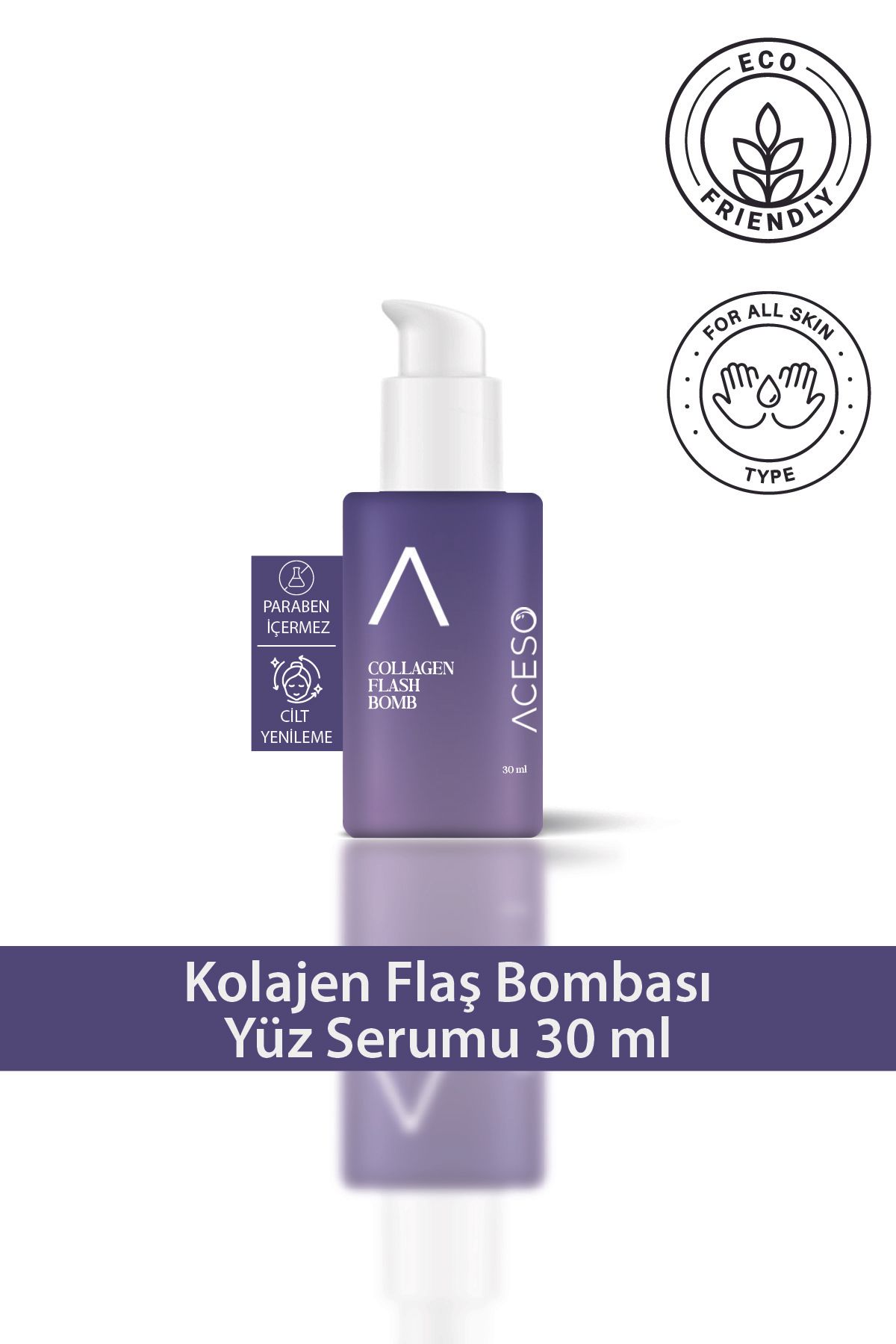 Aceso Cosmetics Collagen Flash Bomb Yüz Serumu 30 ml