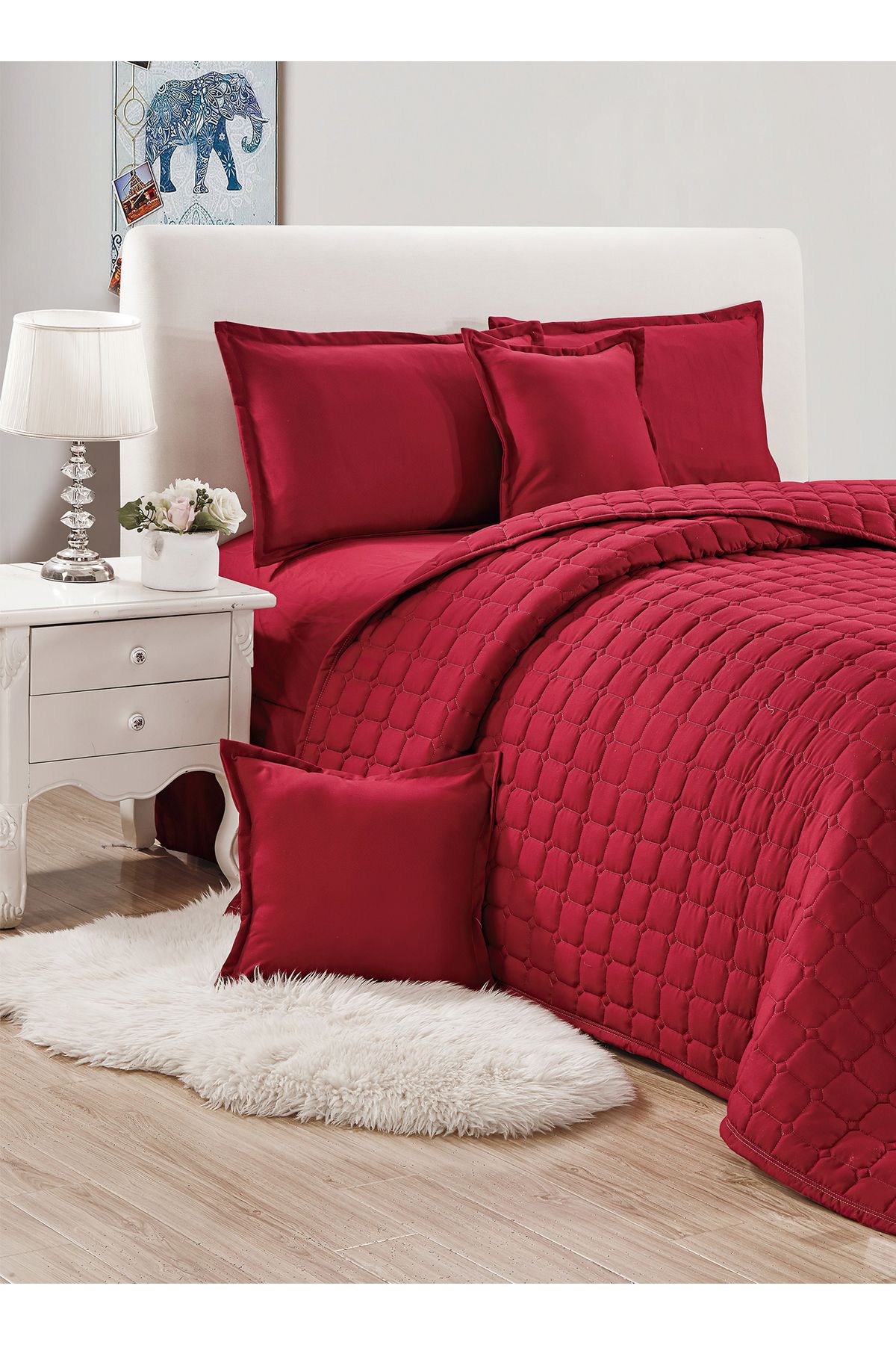 Generic-Compressed Comforter Set Double Size one color, 6 Pieces, King Size 3