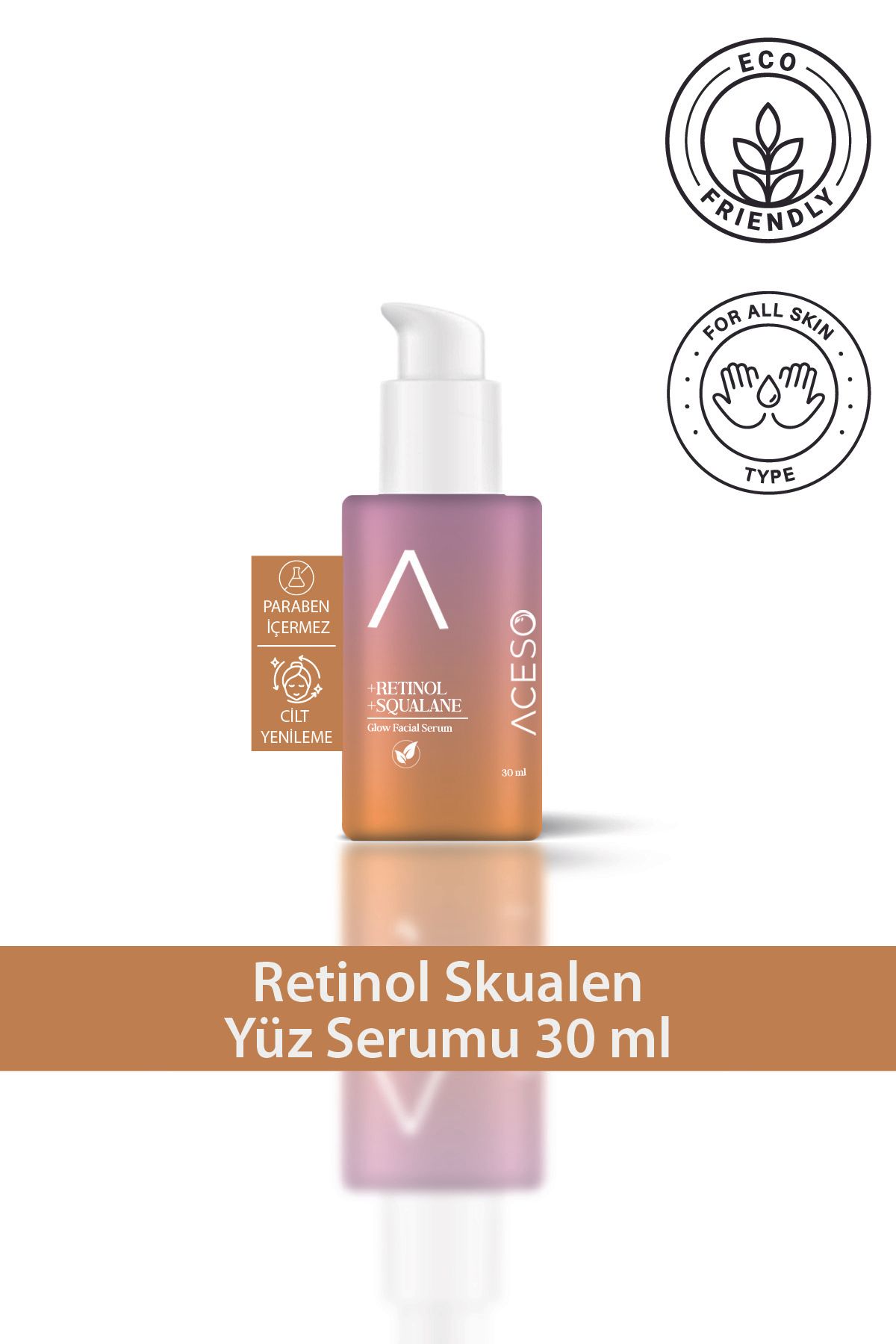 Aceso Cosmetics Retinol & Squalane Yüz Serumu 30 ml