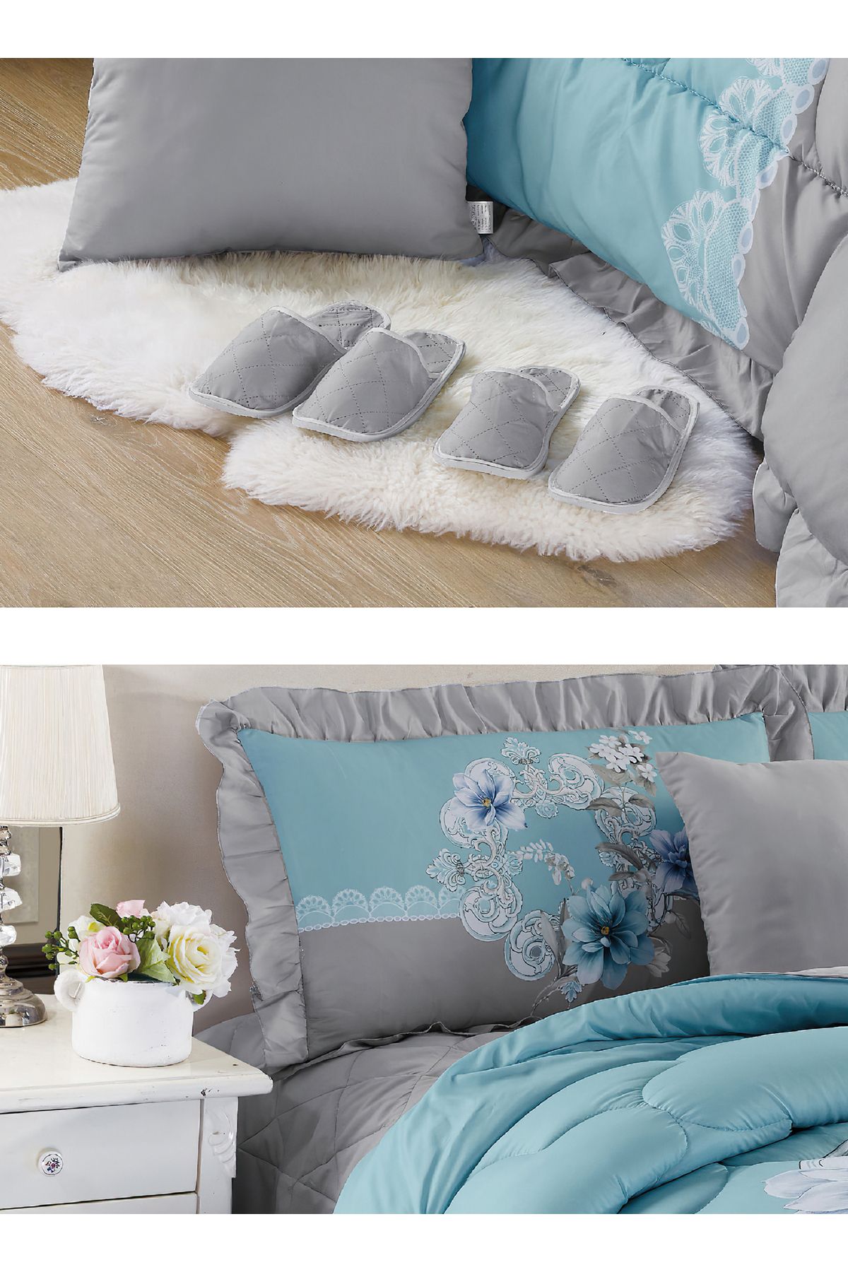 Generic-Comforter Set King Size 10 Pieces Comforter Set Twin Unisex Bedding Set 3