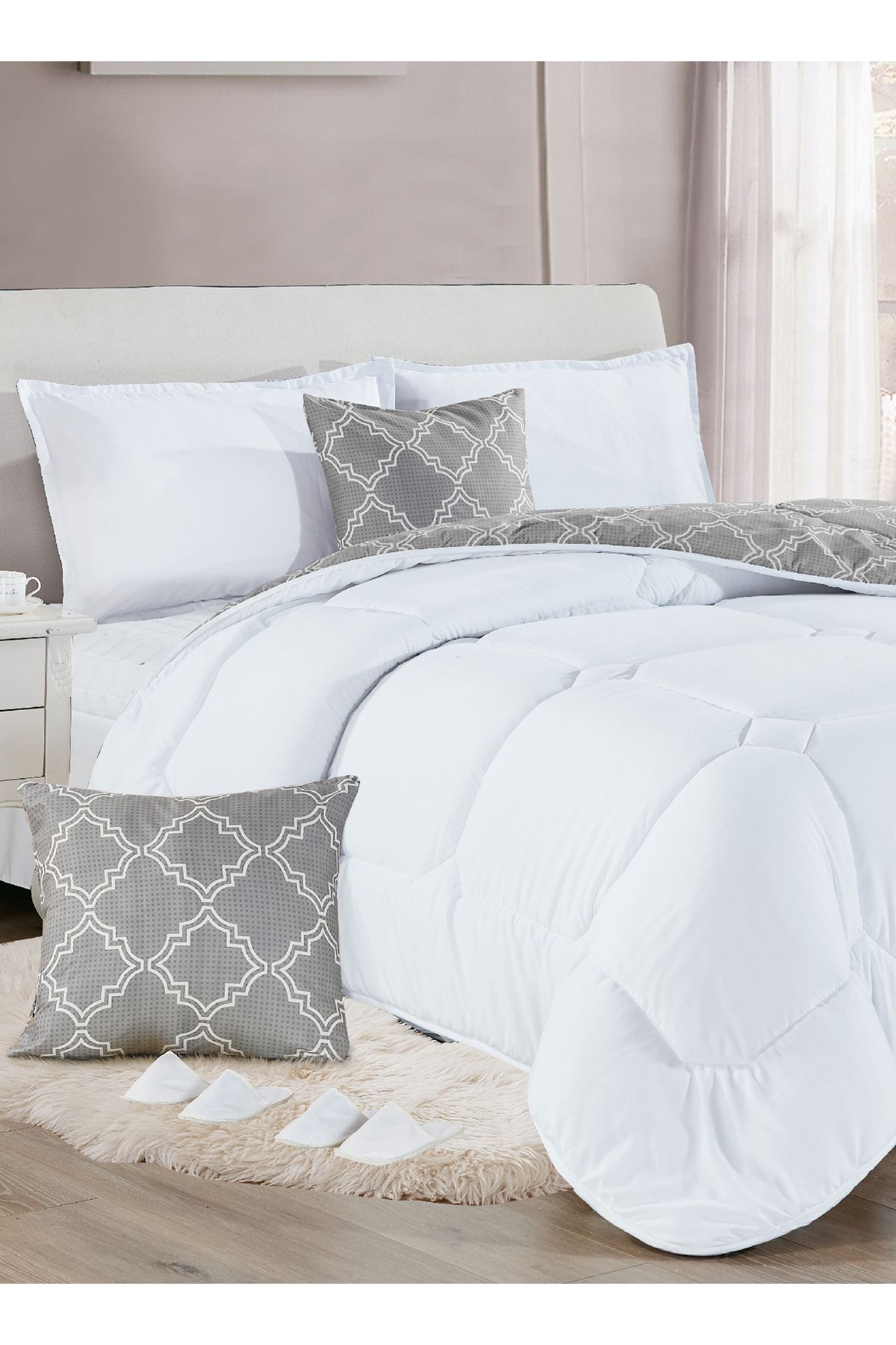 Generic-Comforter Set King Size 10 Pieces Comforter Set Twin Unisex Bedding Set 1