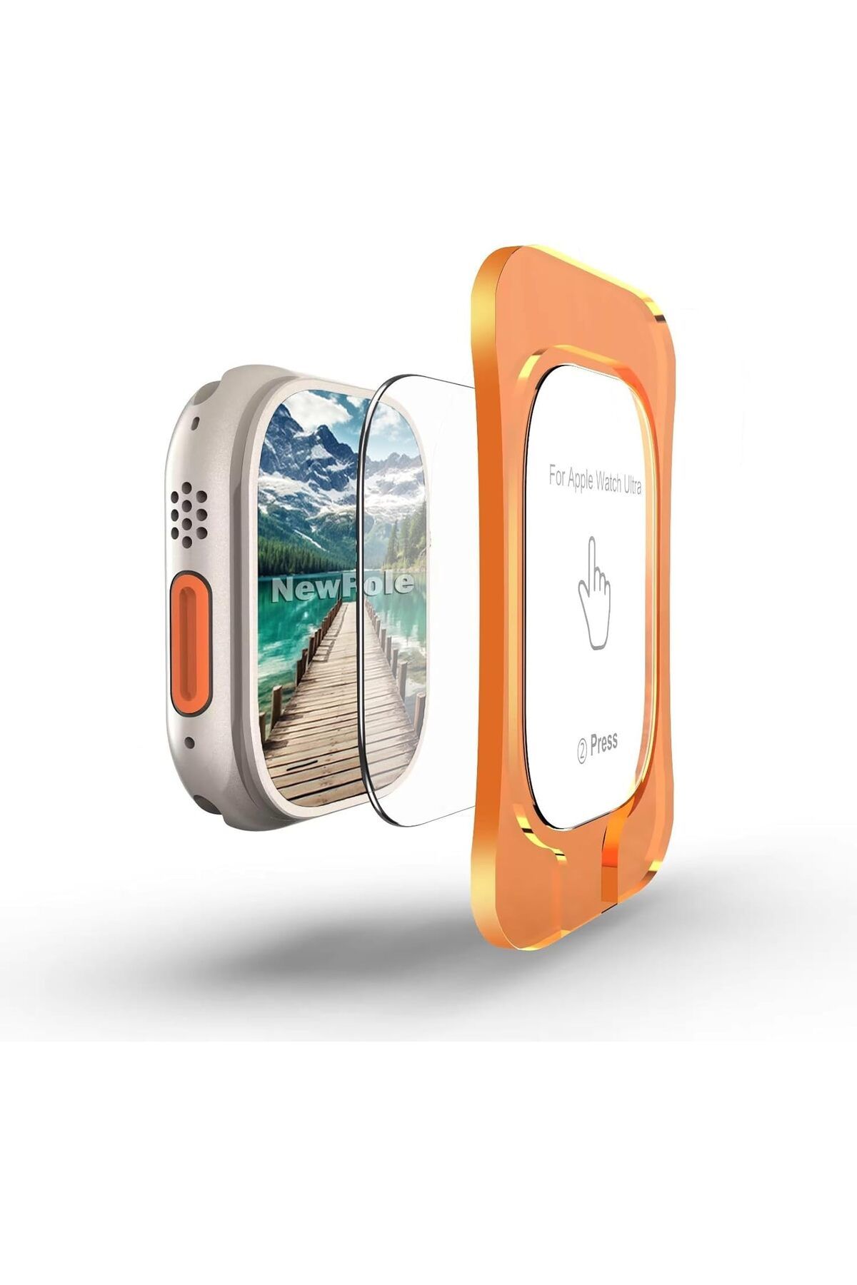 STOREMAX srhtDS [Ultra 2/1 49MM için Takma Aparatlı Cam] Watch Ultra 49mm için Ekran Koruyucu Kırılmaz