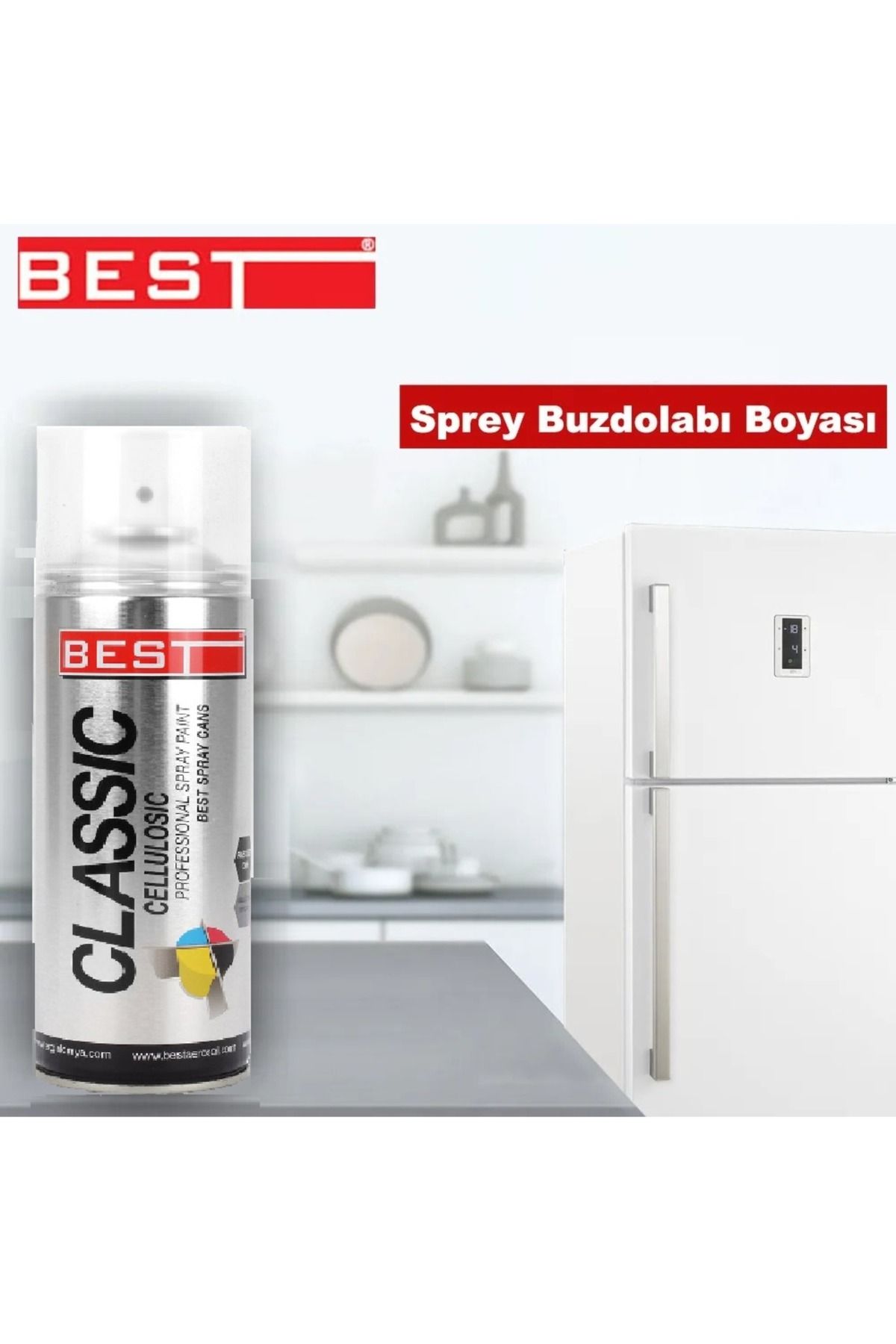 Best SPREY BOYA CLASSIC 400 ML BUZDOLABI BEYAZ