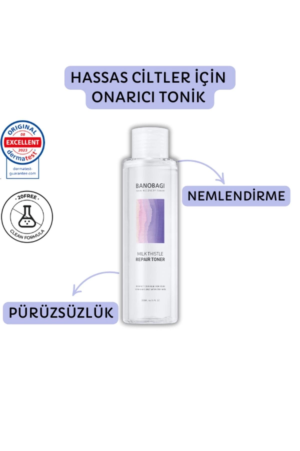 Banobagi Milk Thistle Repair Toner ( Pürüzsüz cilt etkisi veren Toner)