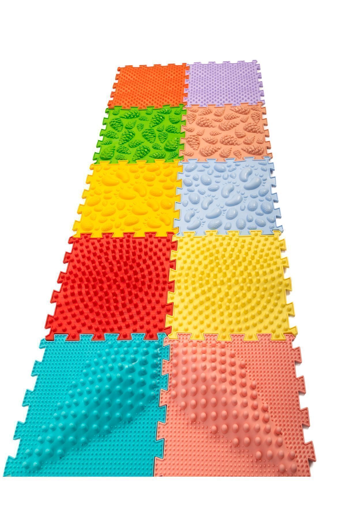 Ortohalı 10 Modüllü Ortopedik Halı Çocuk Duyu Matları Puzzle Çocuk Masaj Halıları Oh104 fotoğrafı 6 (önizleme)