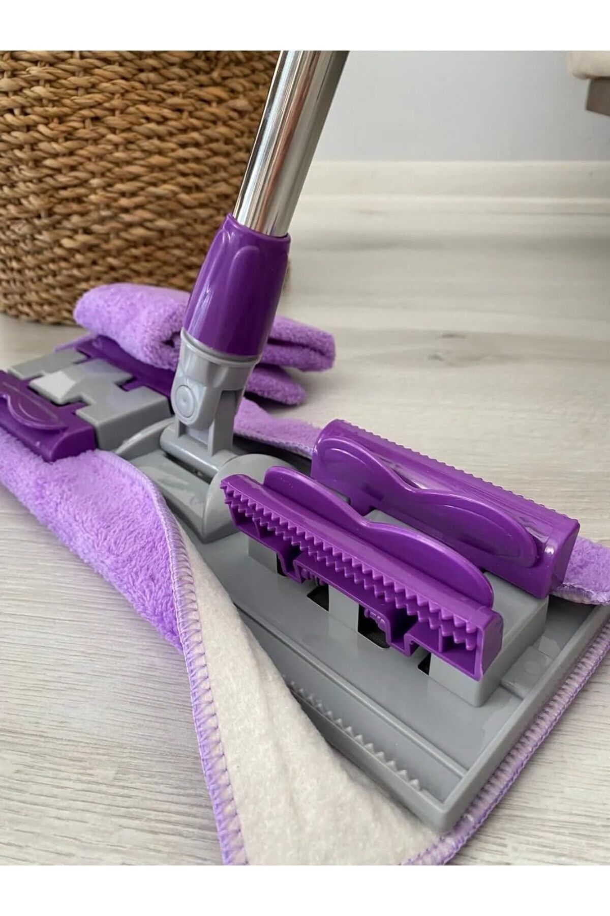 STOREMAX Mandallı Mop Yedek Mikrofiber Bez Sihirli Mop Bezi