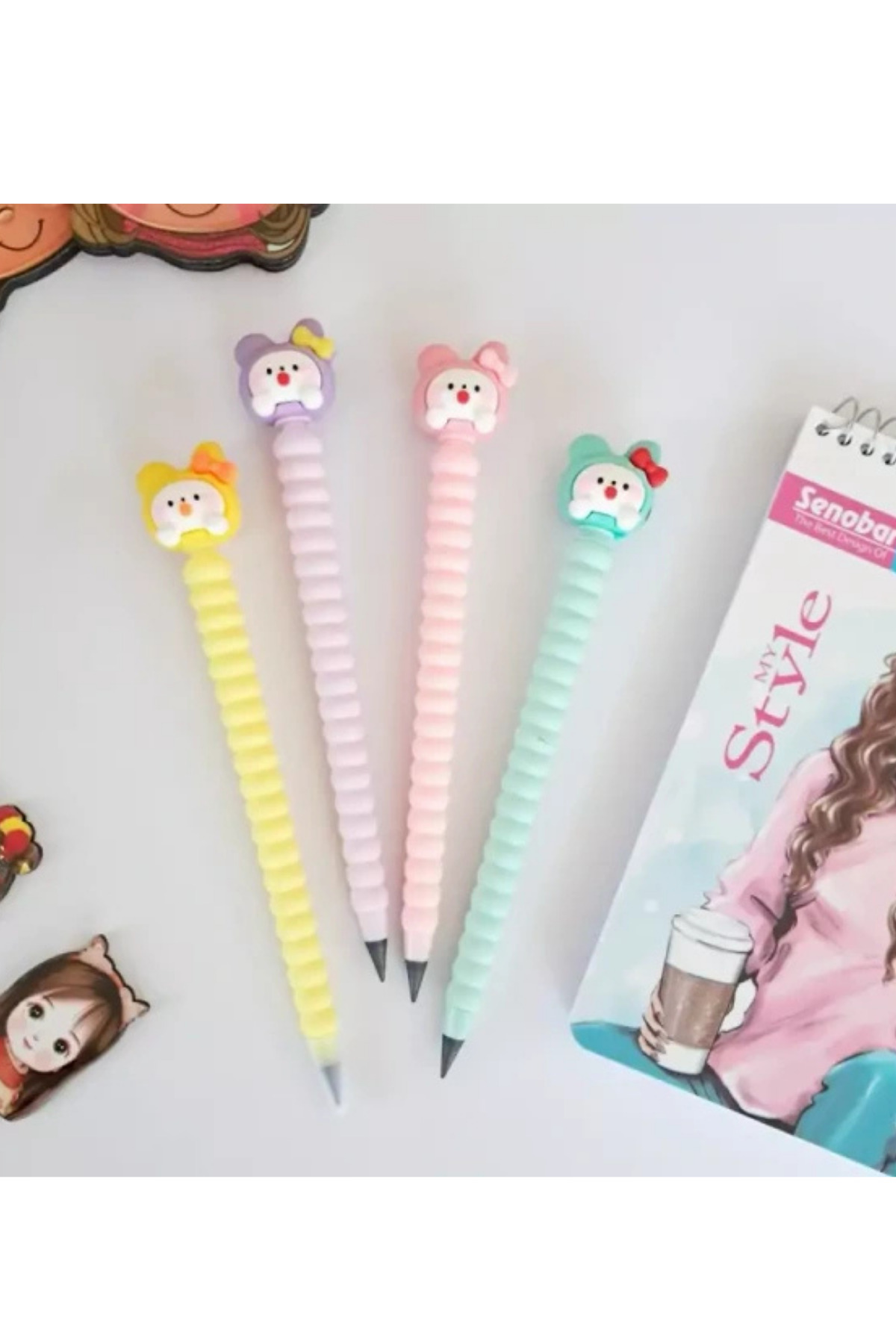 NaSaDAN 1 Adet Sevimli Yüzler Ebedi Bitmeyen Sonsuz Kurşun Kalem