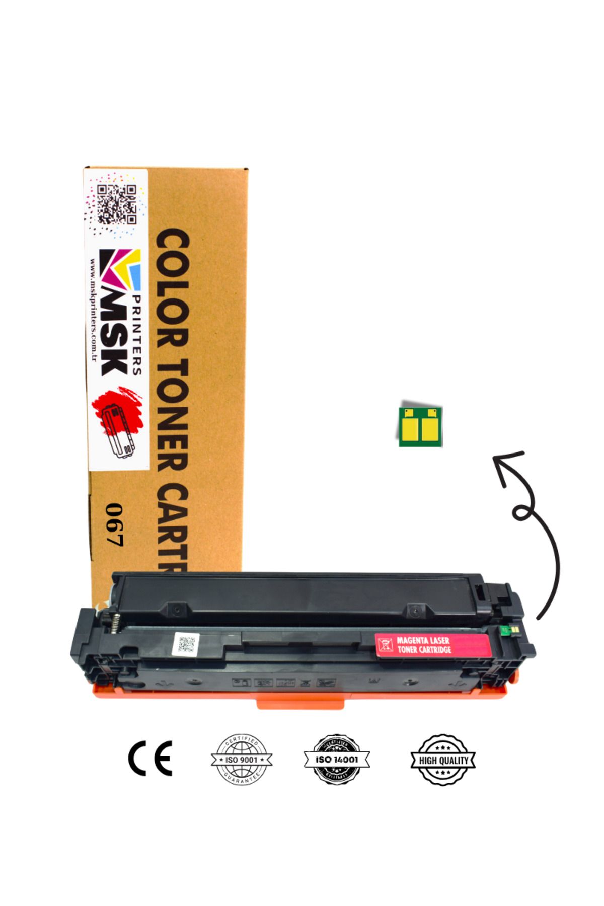 msk printers Canon i-Sensys LBP-631Cw Muadil Kırmızı Toner