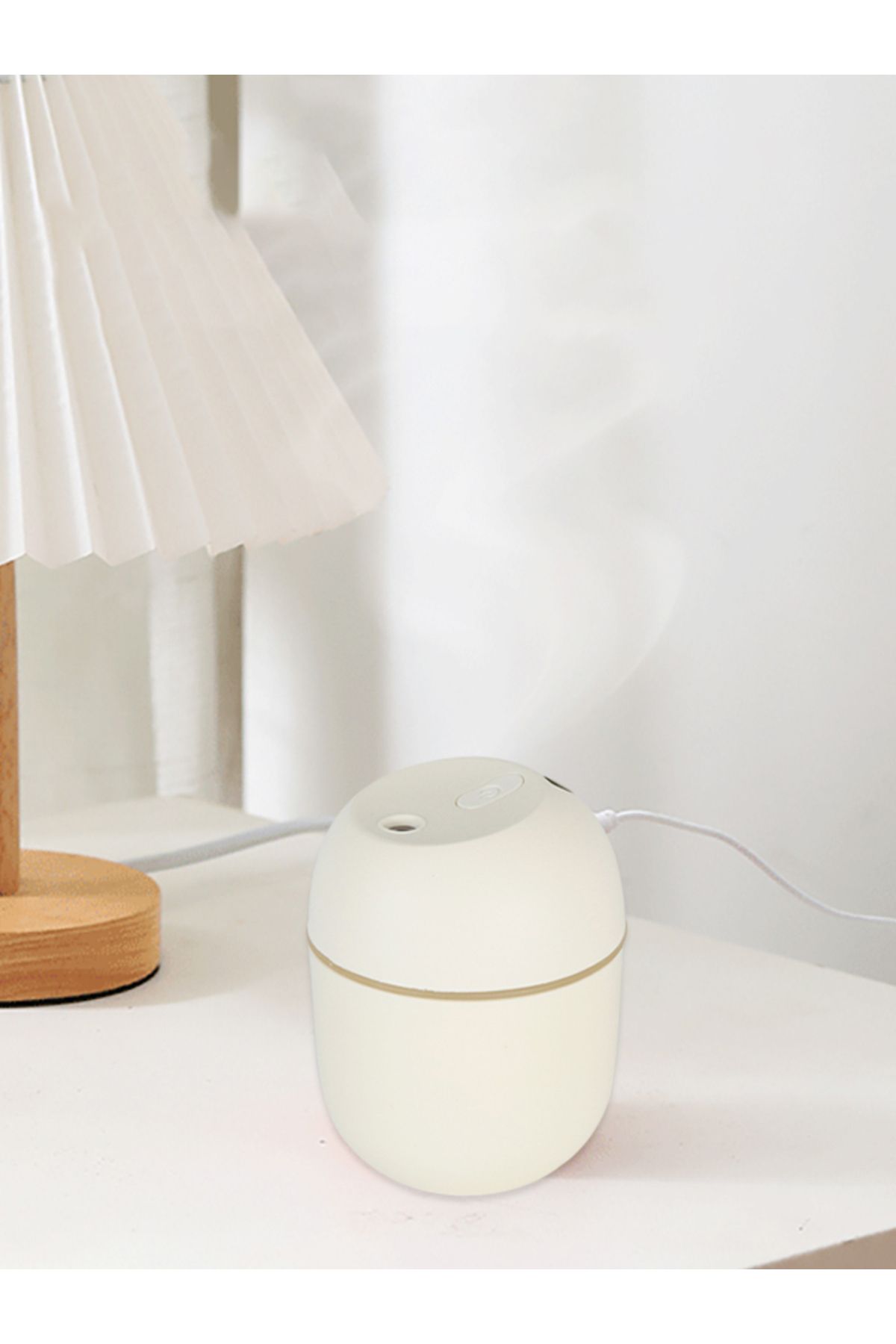 MUKKO HOME USB Şarjlı Mini Humidifier  Renkli ledli  ve Taşınabilir Hava Nemlendirici araç için