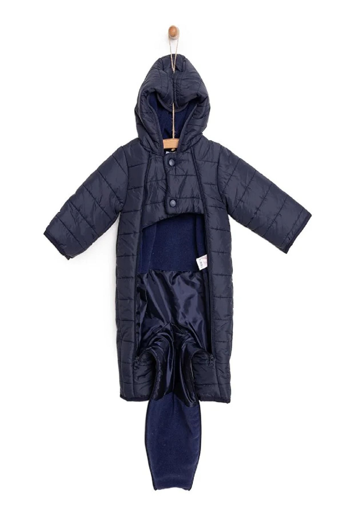 PODİUM GİYİM-Special Series Unisex Inner Fleece Lining/Outer Surface Waterproof Micro Fabric Astronaut Jumpsuit Without Booties 2