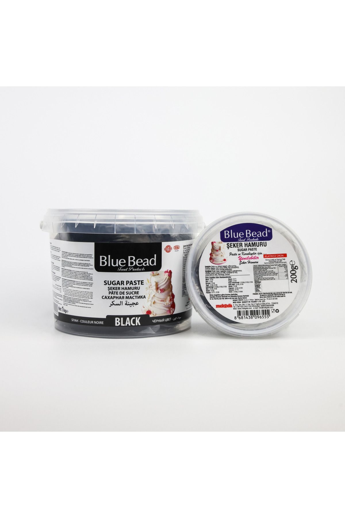 Blue Bead Şeker Hamuru Siyah 200 gr