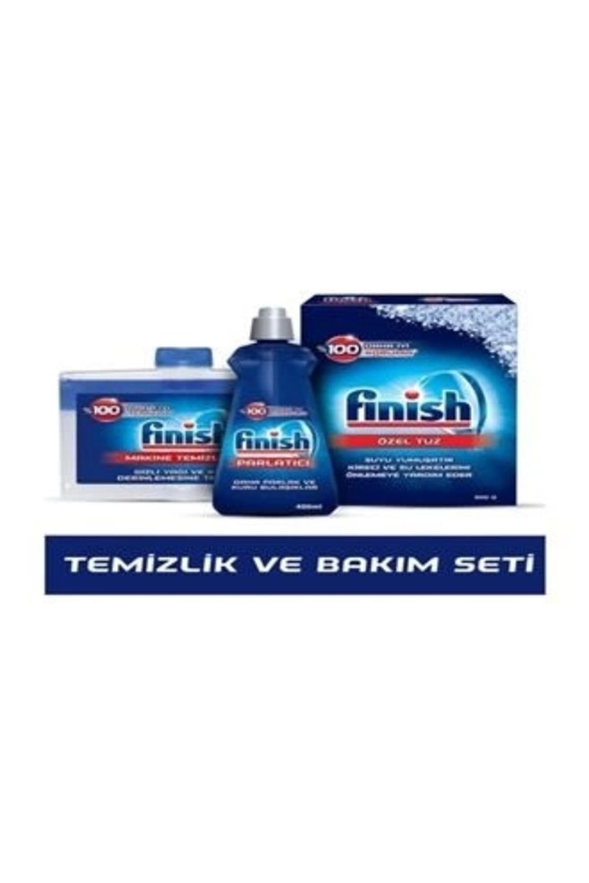 Finish Temizlik Ve Bakım Seti (parlatıcı 400ml Mak Tem 250ml Tuz 500gr