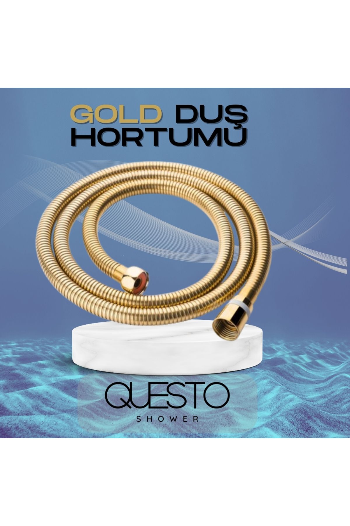 QUESTO SHOWER GOLD DUŞ HORTUMU