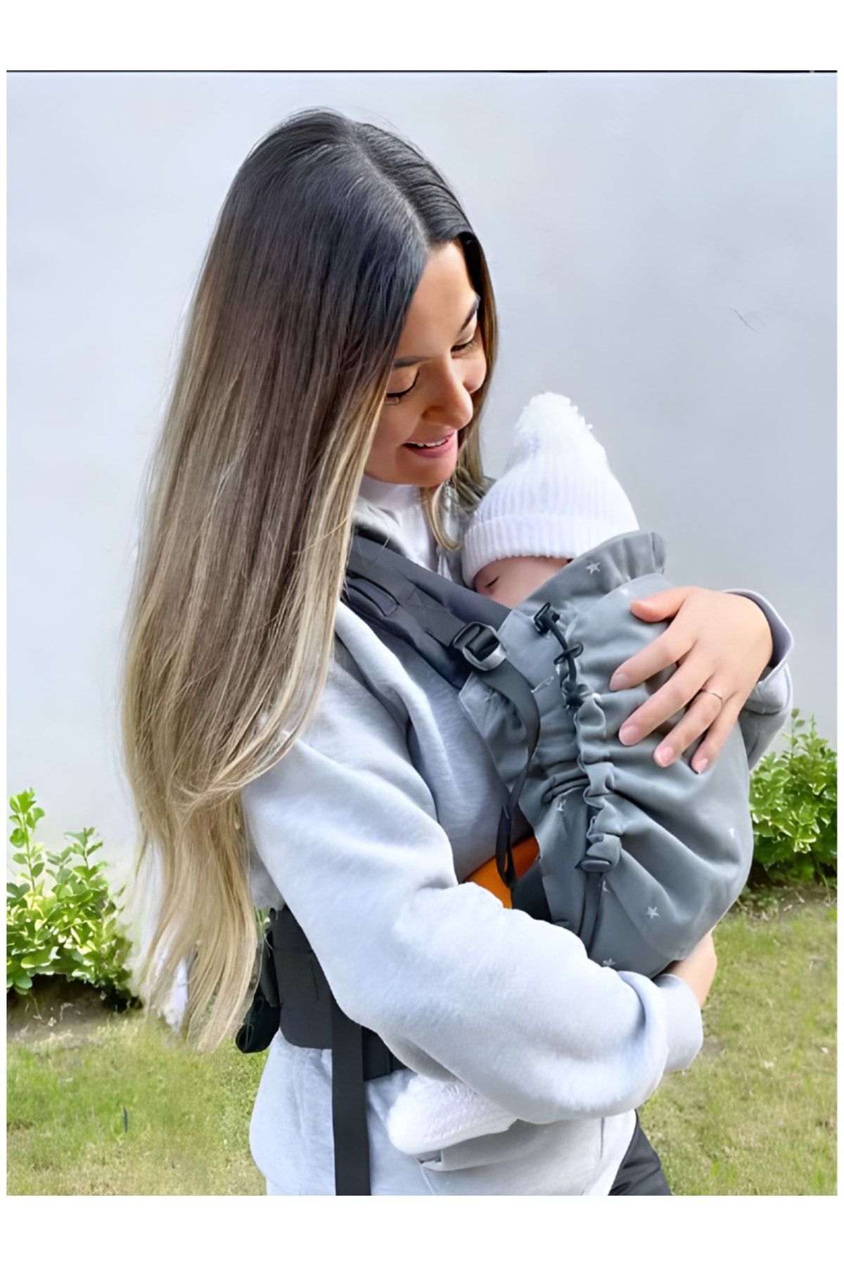 Boroosh Baby New Age Büyüyen Yenidoğan Ergonomik Bebek Kangurusu- Oeko Tex (PİXEL) fotoğrafı 2 (önizleme)