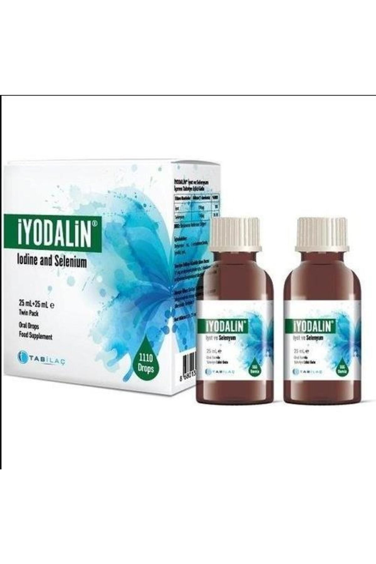 Tab İlaç İyodalin Iyot Ve Selenyum Içeren Takviye Edici Sıvı Gıda 50(2X25) ml