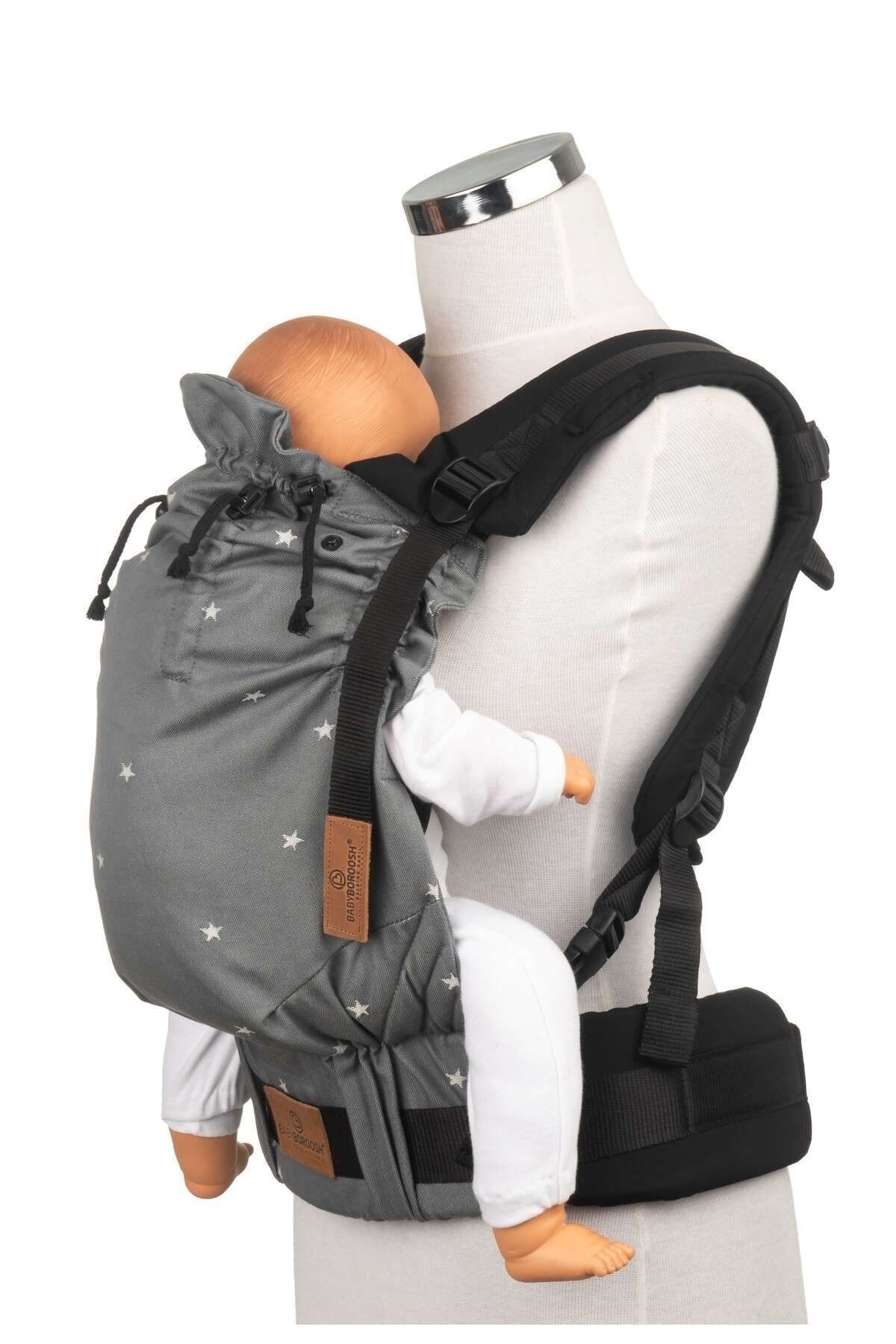 Boroosh Baby New Age Büyüyen Yenidoğan Ergonomik Bebek Kangurusu- Oeko Tex (PİXEL) fotoğrafı 4 (önizleme)