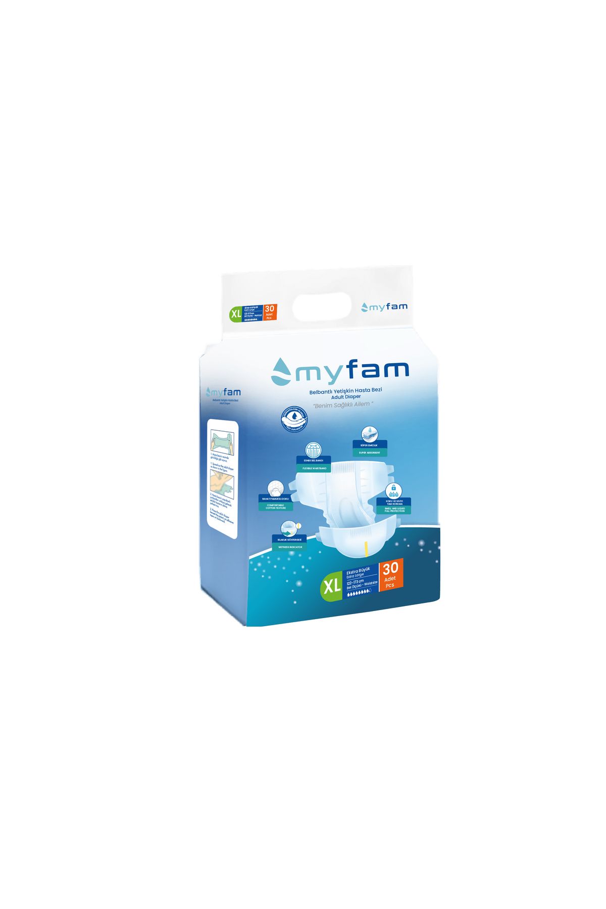 Myfam Belbantlı Hasta Bezi Ekstra Büyük Boy X-Large 30 Adet