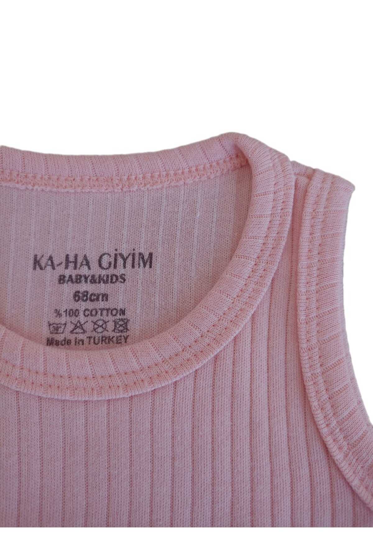 KA-HA Giyim %100 Pamuklu 3'lü Çıtçıtlı Bebek Body Zıbın / Pamuklu Bebek Atlet / Bebek Çıtçıtlı / Organik fotoğrafı 4 (önizleme)