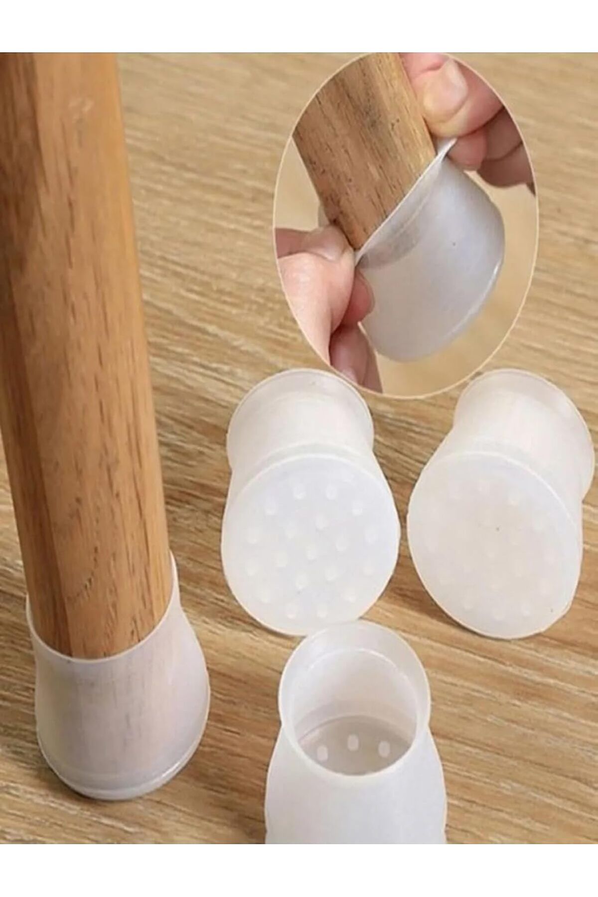 STOREMAX lbstorex Masa Sandalye Ayak Koruyucu, Sandalye Çorabı, Sandalye Sürtünme Ses Önleyici Silikon,
