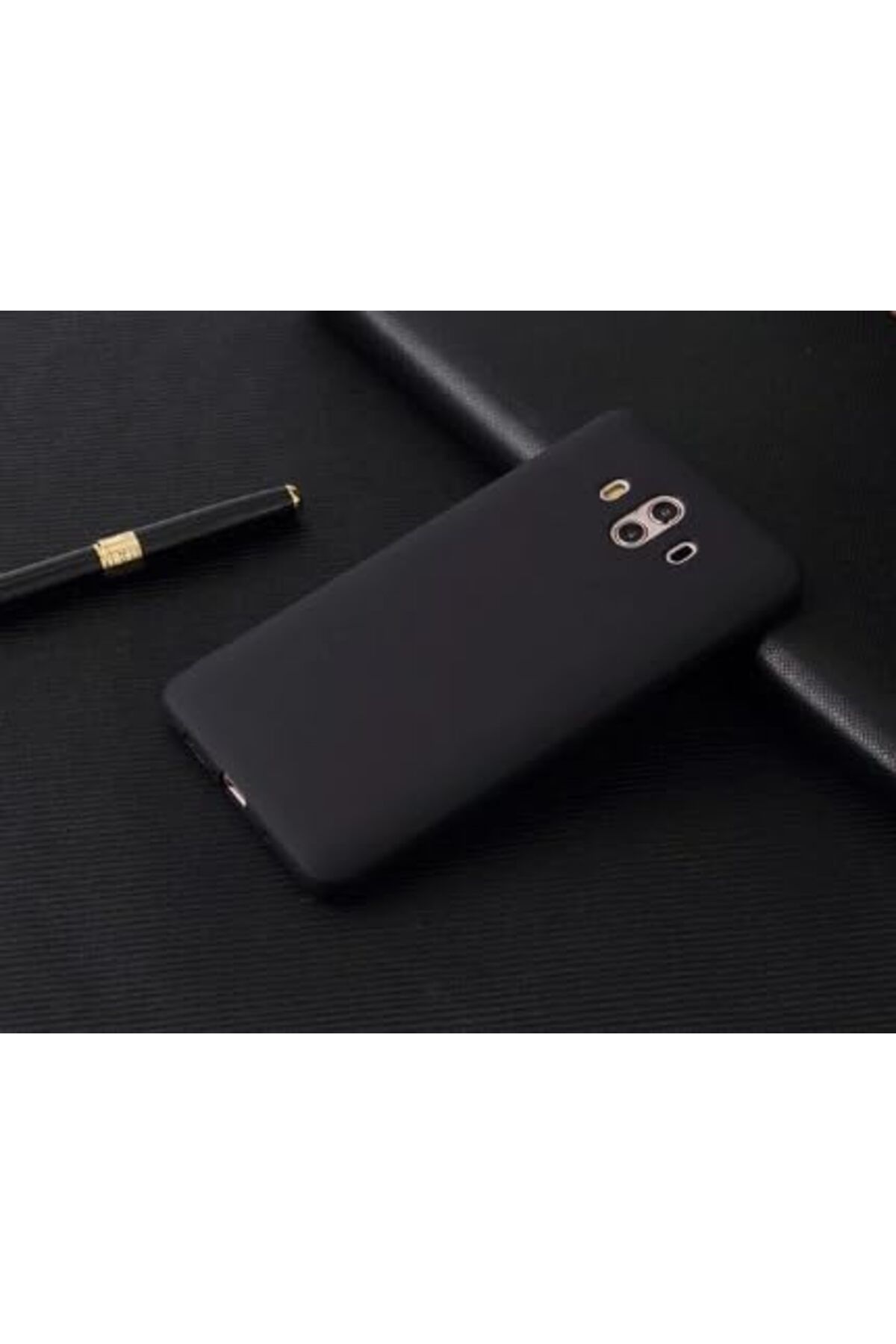 STOREMAX glpzr Mate 10 Uyumlu Sert Rubber Silikon Kılıf (Siyah) trendybuy 1109110