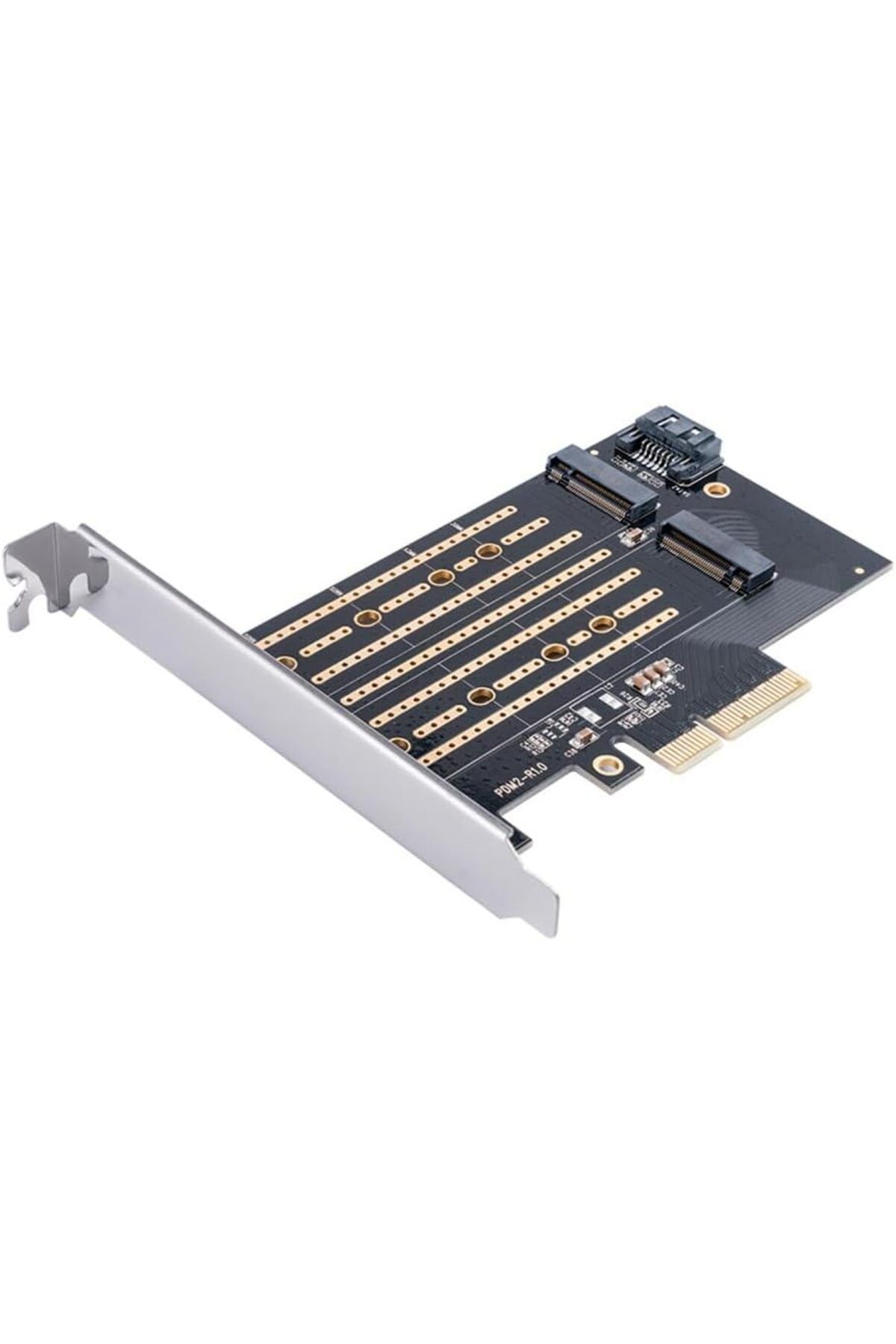 STOREMAX PCI-E 3.0 x4 M.2 NVME ve NGFF SSD Çift Slot Dönüştürücü Adaptör Kartı