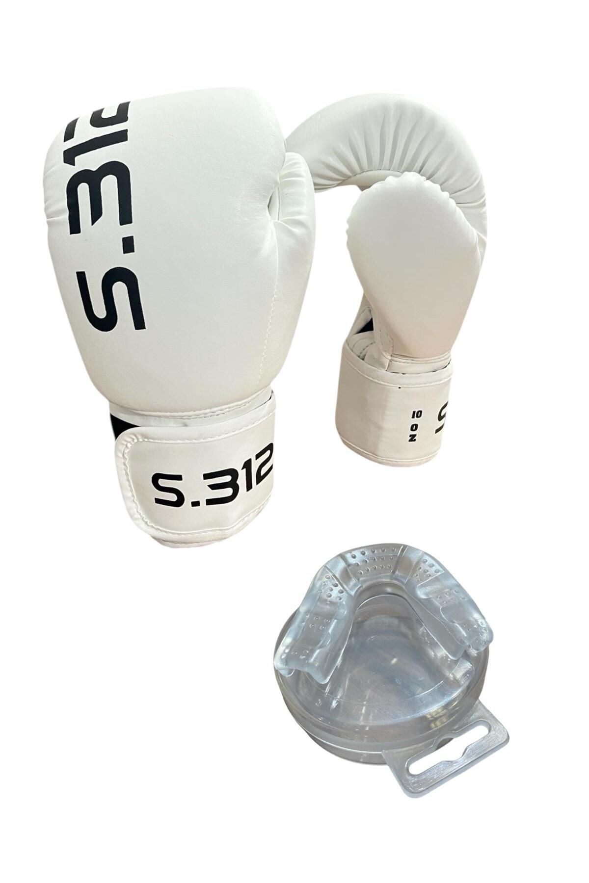 SIFIR312 Boks Eldiveni Dişlik Set Kick Boks Eldiveni, Muay Thai Eldiveni, Maç ve Antrenman Eldiveni + Dişlik