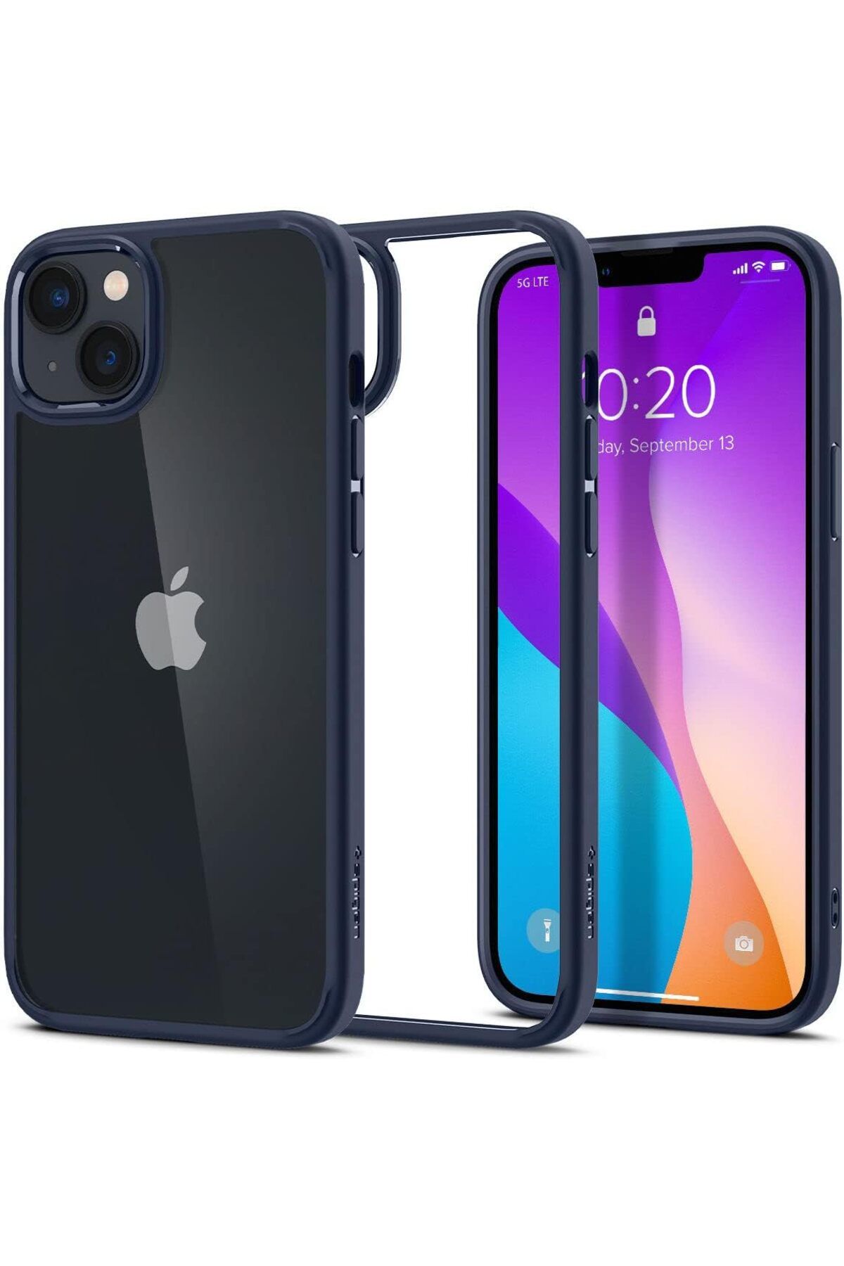 yenibagshop iPhone 14 Plusu yumlu Kılıf Crystal Hybrid Navy Blue - ACS04687