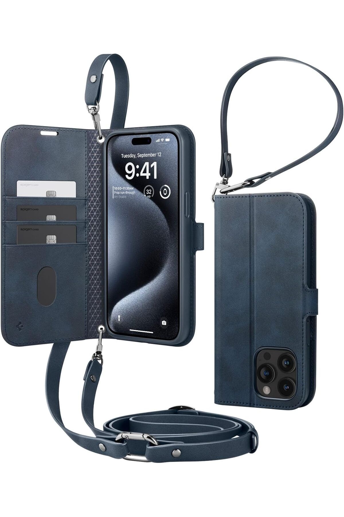 MCreative crashop iPhone 15 Pro Kılıf Wallet S Pro Navy - ACS06741  1073147