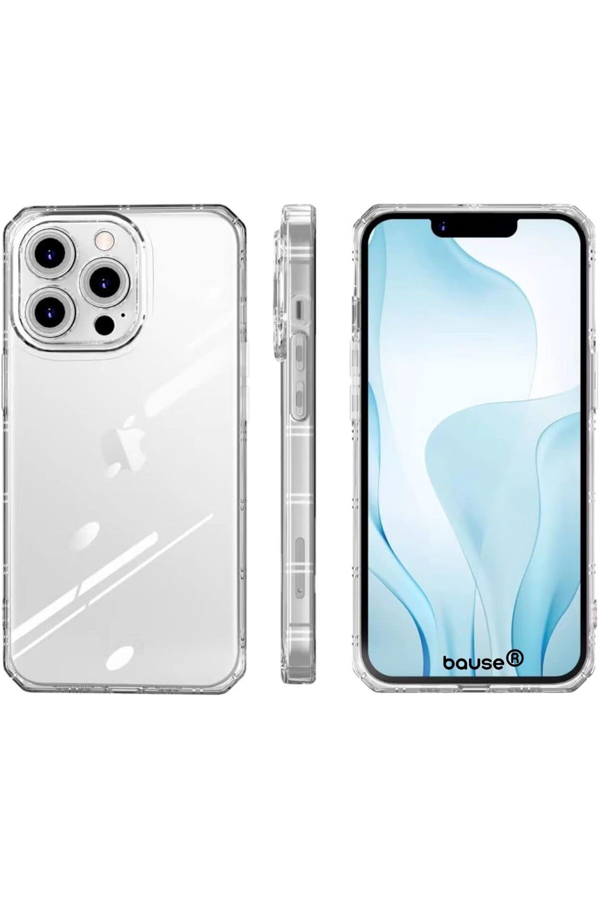salesalbutik iPhone 13 Pro Kamera Korumalı Yumuşak Silikon Kılıf - Şeffaf (iPhone 13 Pro 6.1')