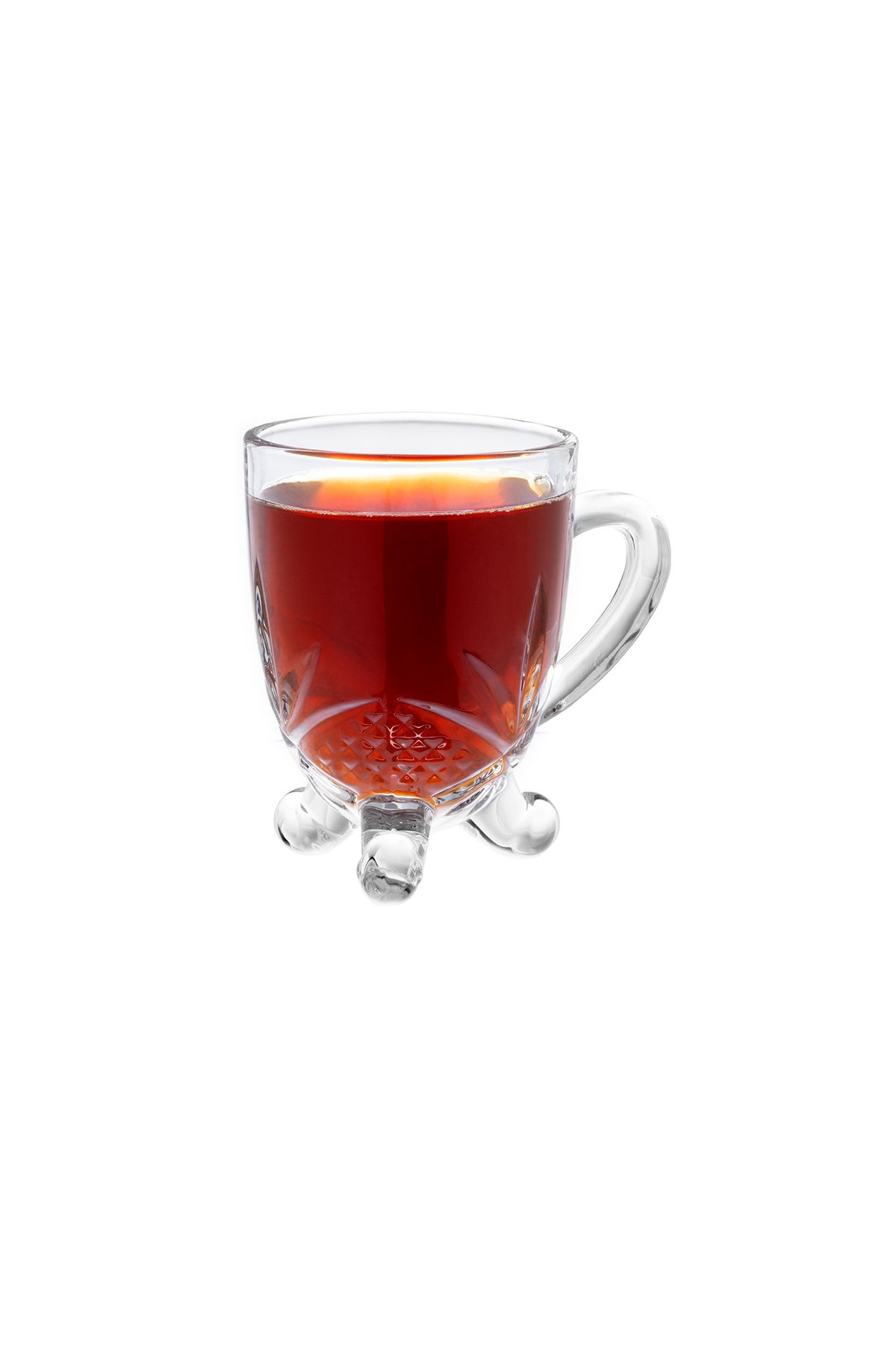 Madame Coco Dublin 4'lü Çay Fincanı Seti - Şeffaf - 210 ml