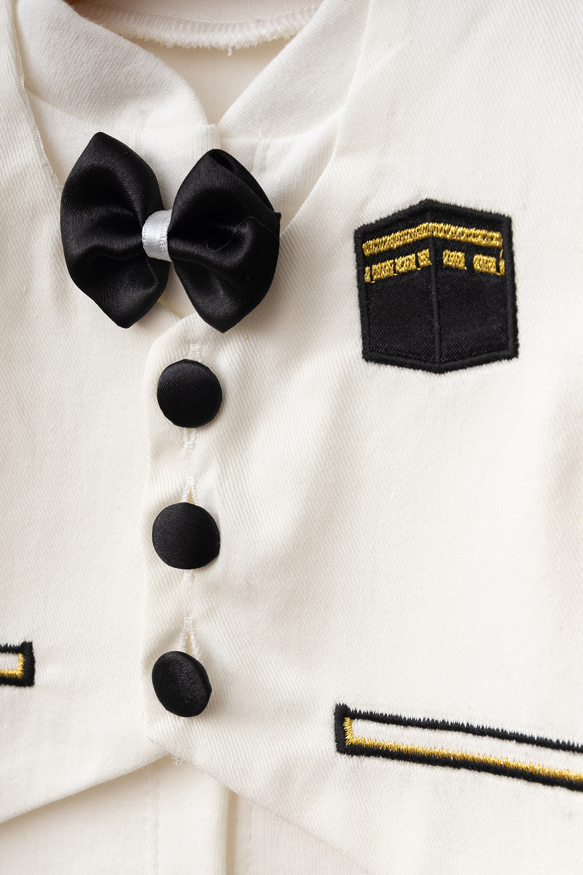 Ponpon Baby Erkek bebek mevlüt takımı 6 parça sünnet seti kabe nakışlı bebek hediyelik set fotoğrafı 3 (önizleme)