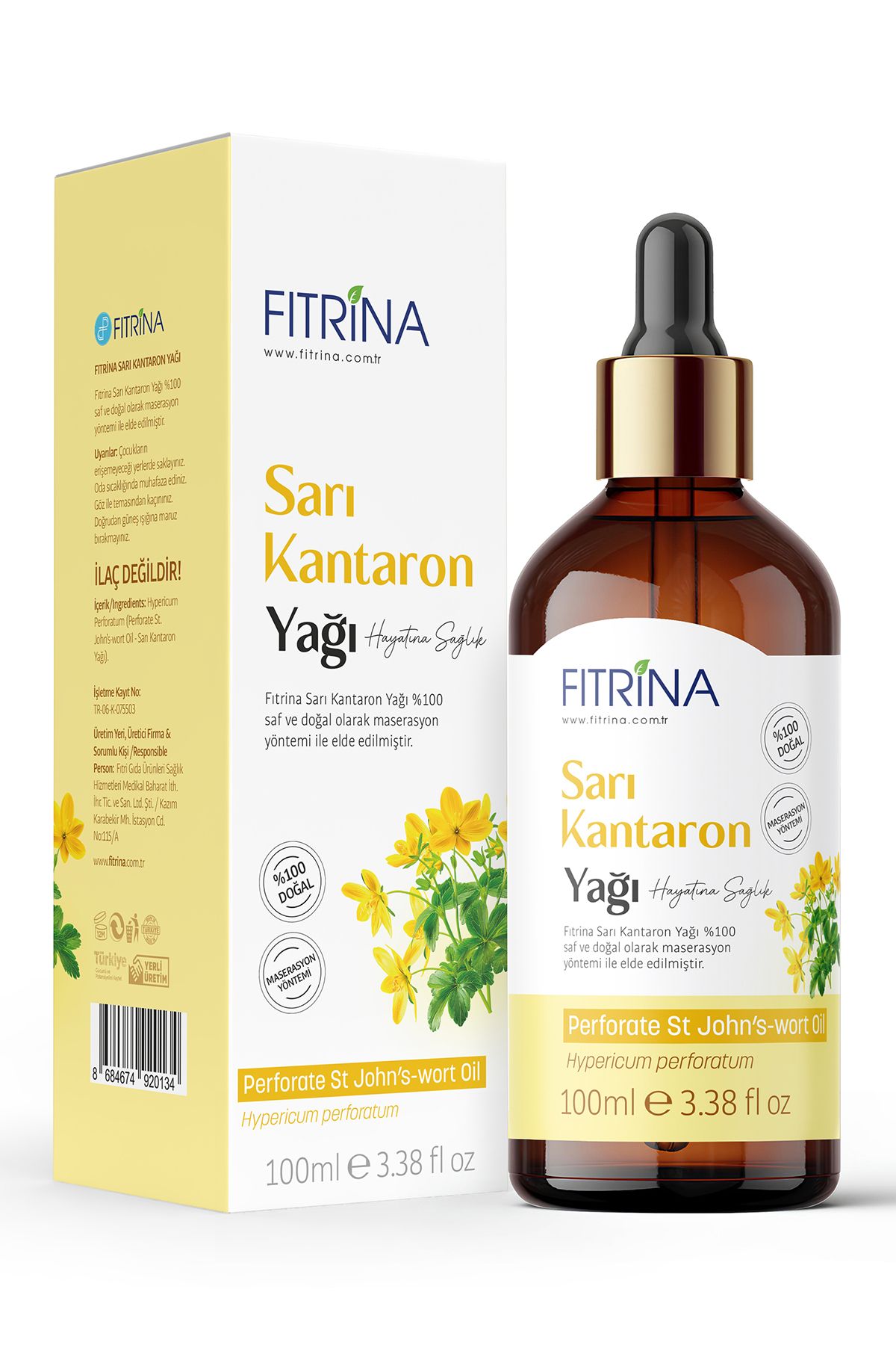 FITRİNA SARI KANTARON YAĞI 100 ML