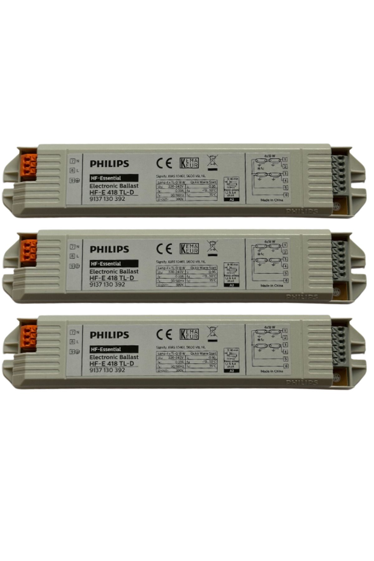 Philips Hf-E 4X18W Elektronik Balast (3 Adet)