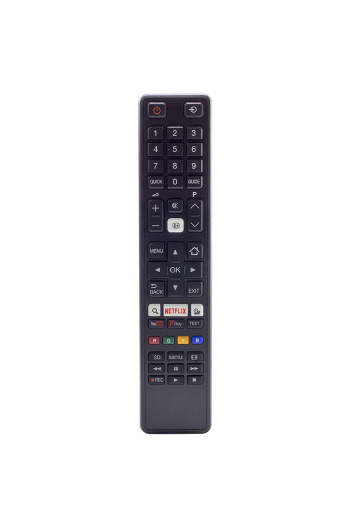 gizmurstore CT-8069 NETFLIX*YOUTUBE TUŞLU SİYAH LCD/LED TV KUMANDA (4767) - GMS5088-9731