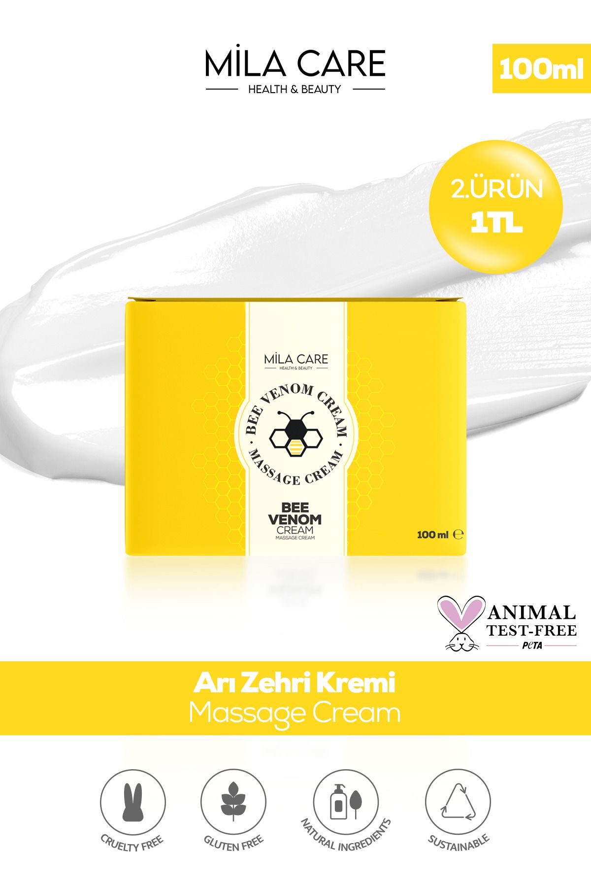 MİLA CARE Bee Venom Arı Zehri Kremi 100ml