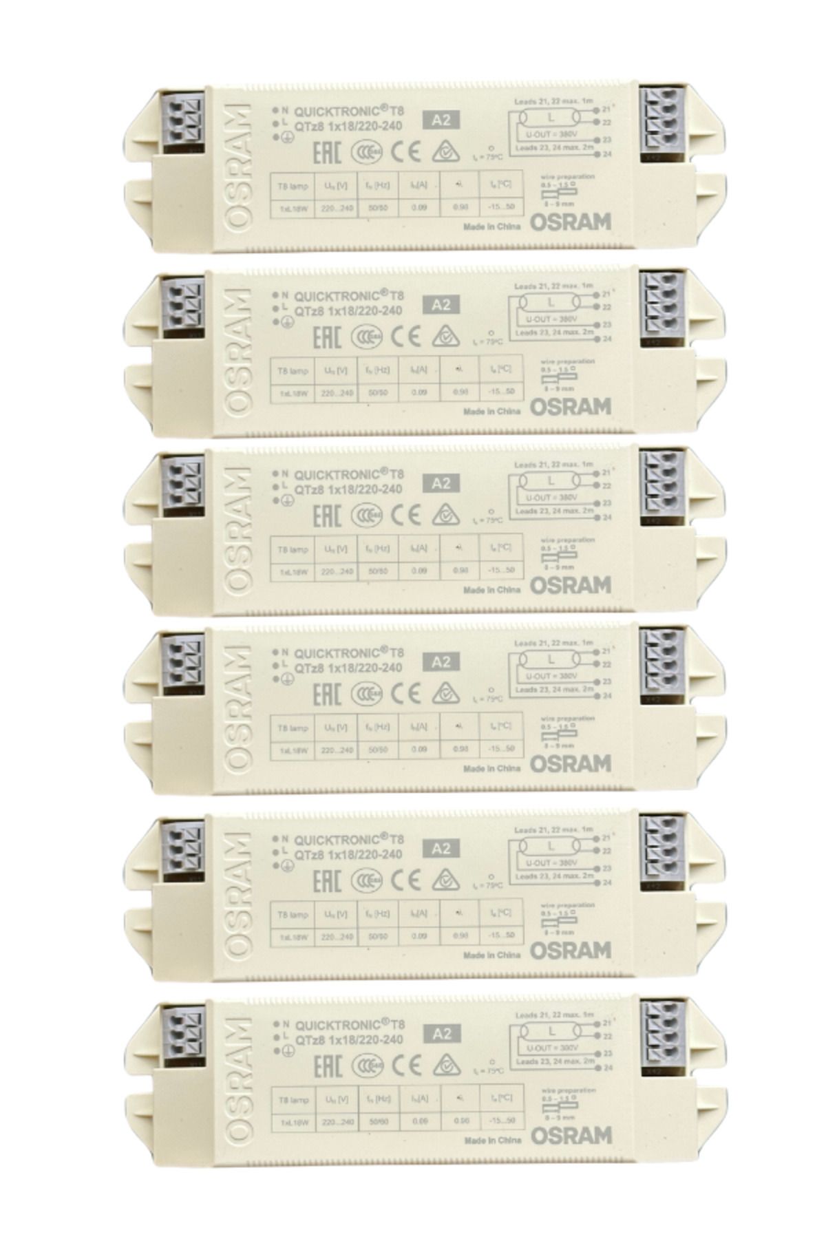 Osram 1x18 Balast Elektronik Balast (6 Adet)