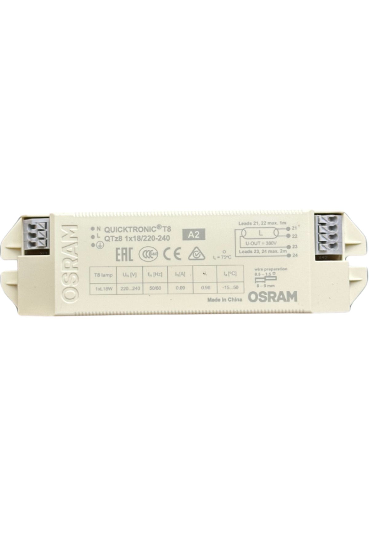 Osram 1x18 Balast Elektronik Balast