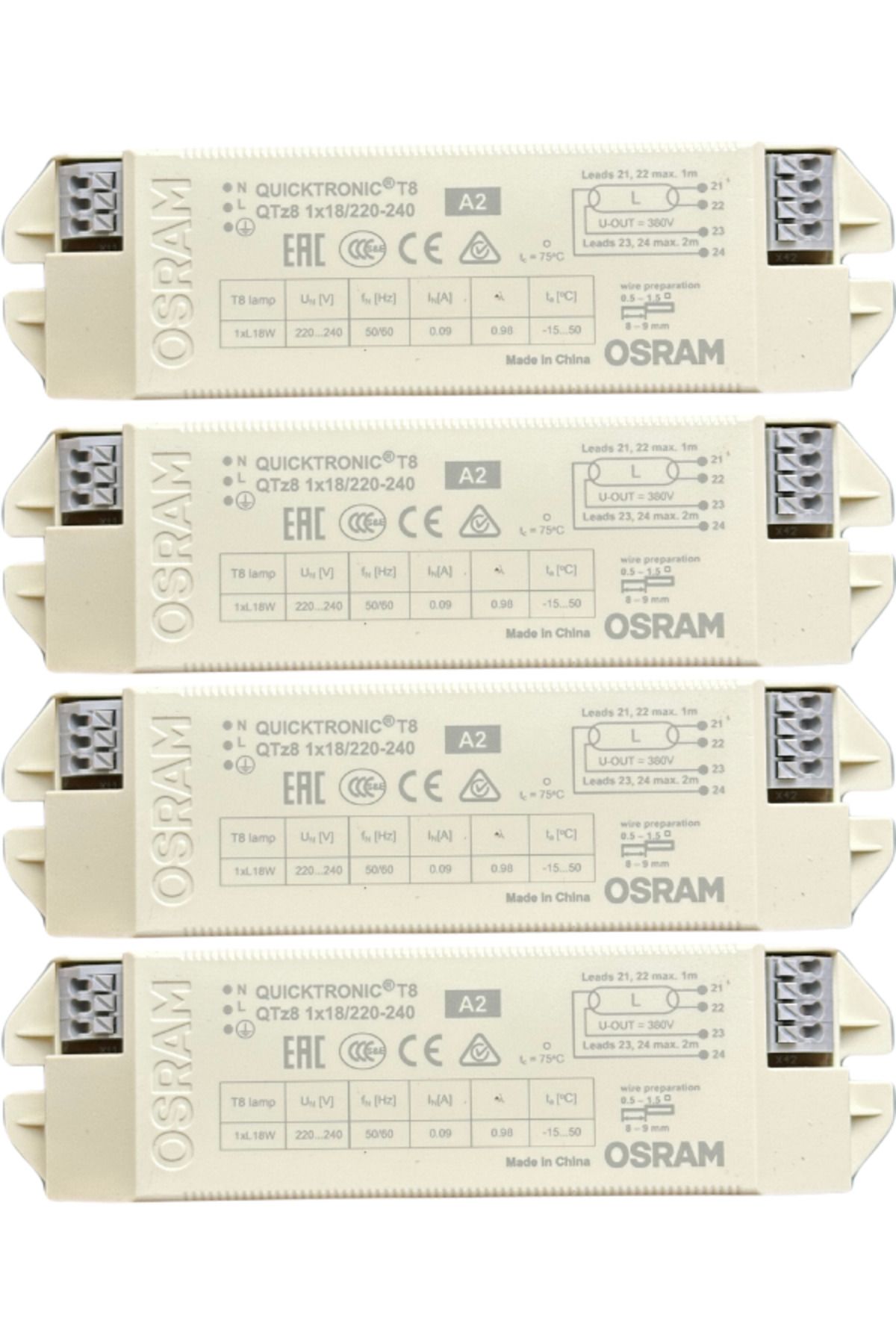 Osram 1x18 Balast Elektronik Balast (4 Adet)