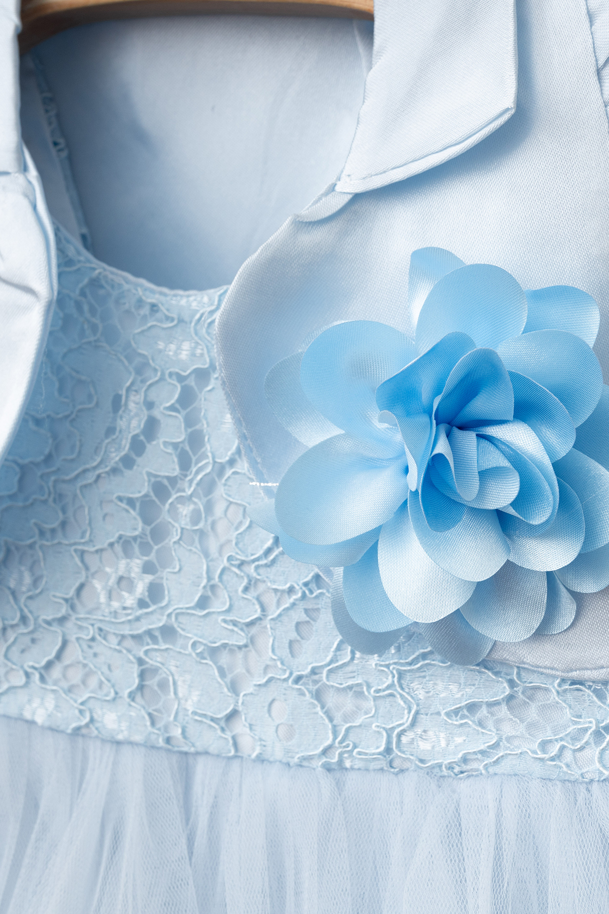 Ponpon Baby Kız bebek çiçekli ceketli 6 parça lüks mevlüt elbisesi yenidoğan elbise bebek hediyelik fotoğrafı 3 (önizleme)