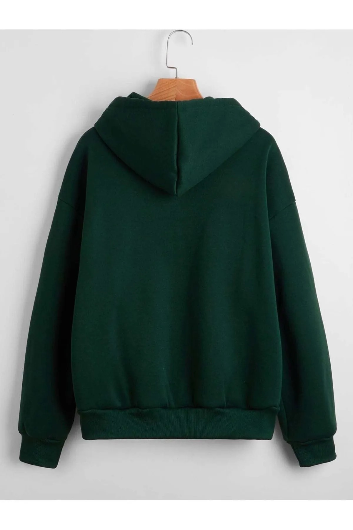DAXİS Sportwear Company Fermuarlı Kapüşonlu Oversize Sweatshirt görsel 2