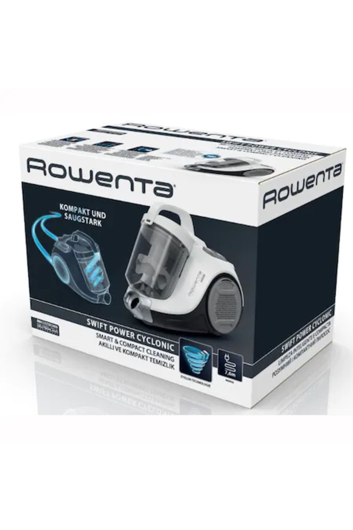 Rowenta-Aspirator fara sac Rowenta Swift Power Cyclonic RO2957EA, 750W, tehnologie ciclonica, Animal Care 5