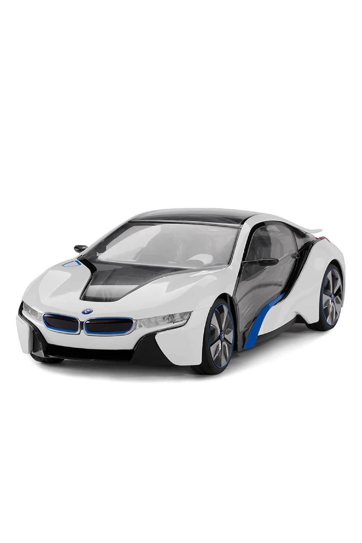 Oyuncakmatik 1:14 Ölçekli Uzaktan Kumandalı Işıklı BMW i8 Model RC Araba