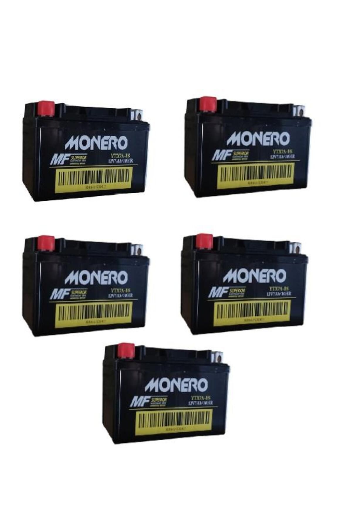 monero YTX7A -7 ALÇAK SCOOTER  AKÜ 5'Lİ PAKET EBATLAR: 150*87*94mm