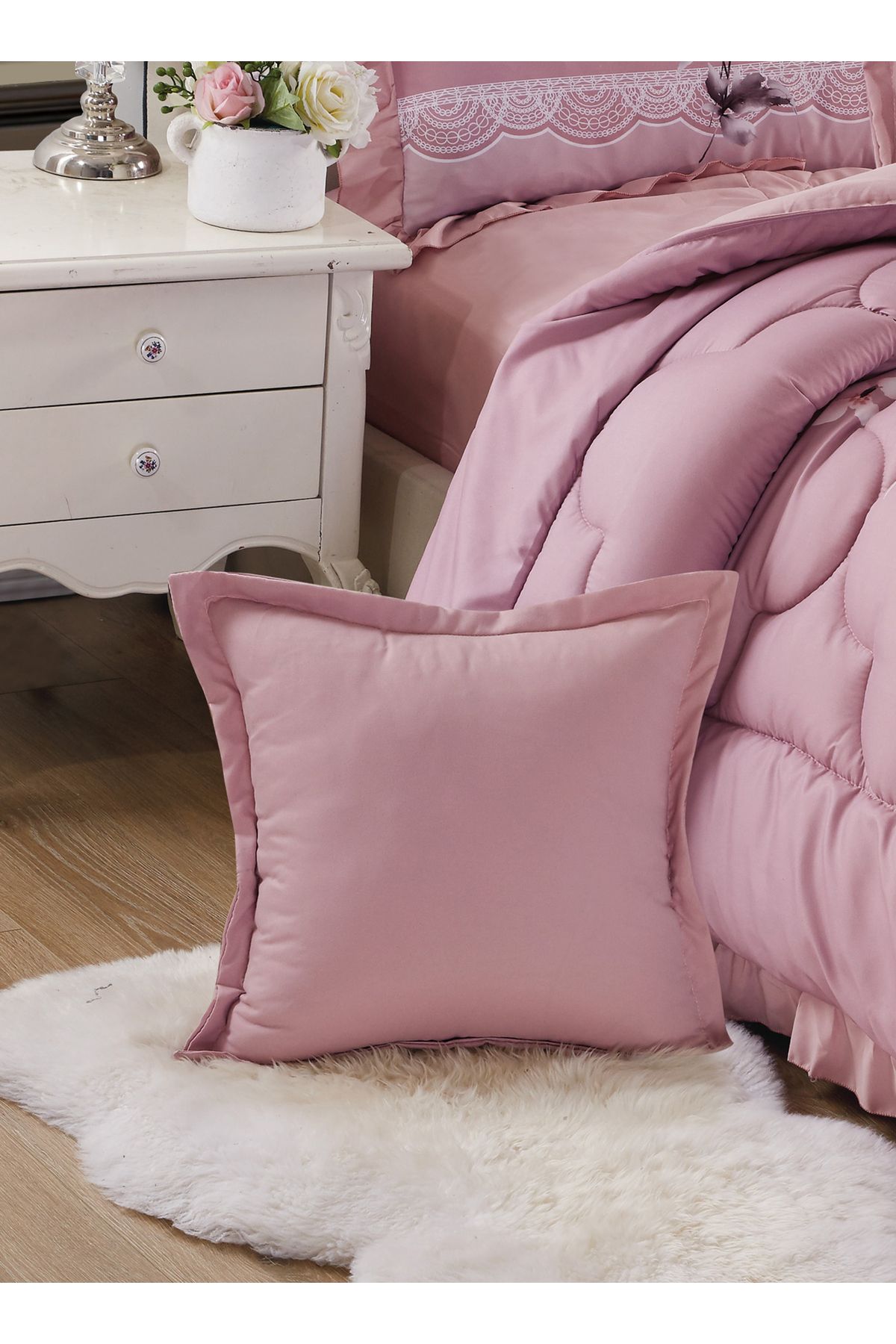 Generic-Comforter Set 4 Piece Single Size Elegant Bedspread Lightweight Comforter Suitable for All Seasons 3