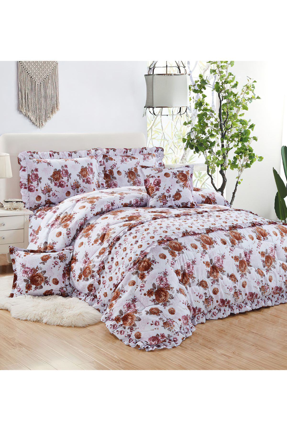 Generic-Comforter Set 4 Piece Single Size Elegant Bedspread Lightweight Comforter Suitable for All Seasons 1