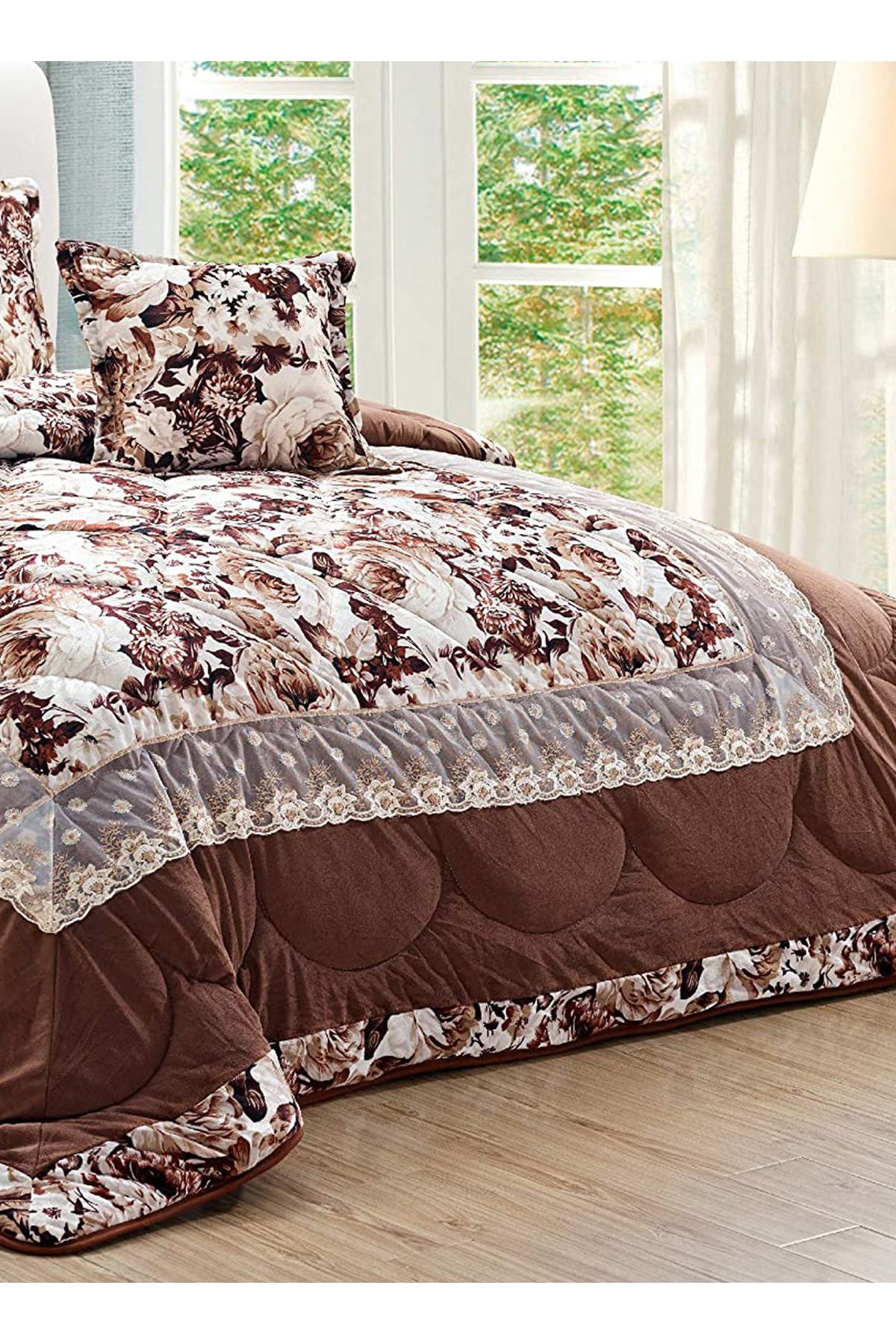 Generic-Comforter Set 4 Piece Single Size Elegant Bedspread Lightweight Comforter Suitable for All Seasons 3