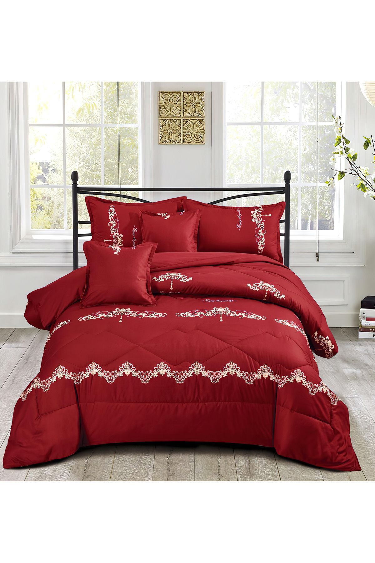 Generic-Comforter Set 4 Piece Single Size Elegant Bedspread Lightweight Comforter Suitable for All Seasons 1