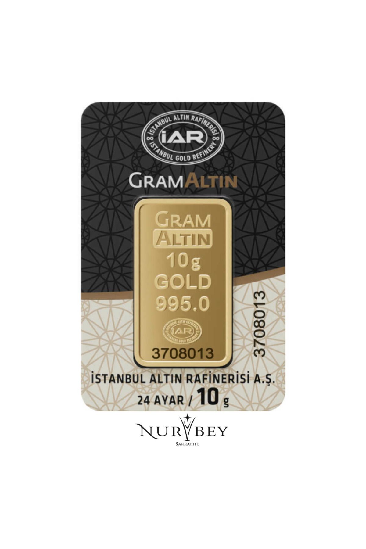 nurbey 10 GRAM 24 AYAR YATIRIMLIK ALTIN