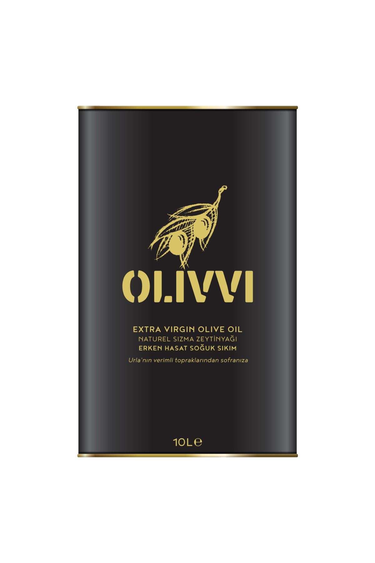 Olivvi Soğuk Sıkım Sızma Zeytin Yağı 10 L